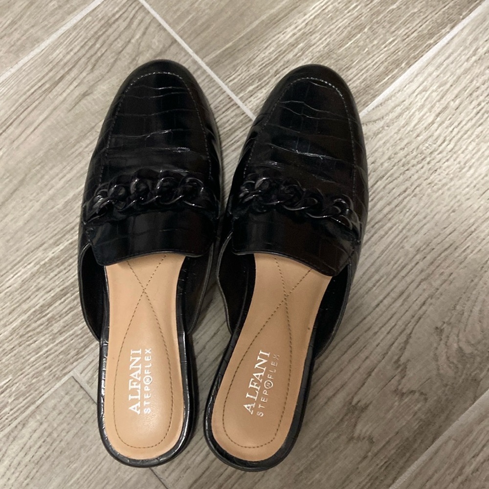 Alfani Flat Black Mules
